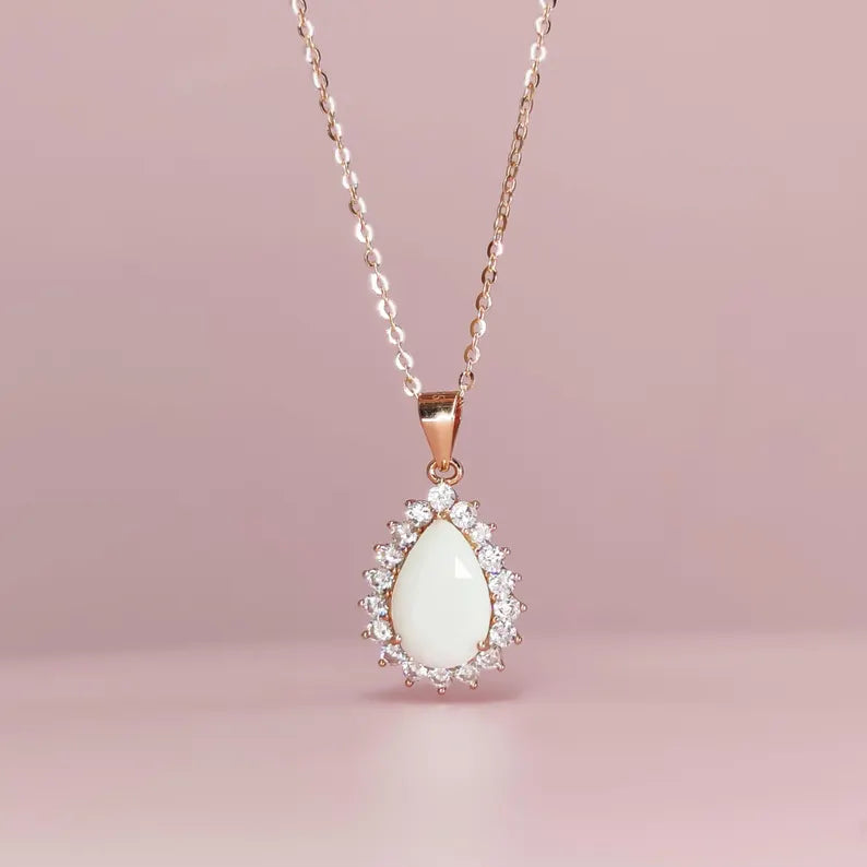 Breastmilk Teardrop Necklace