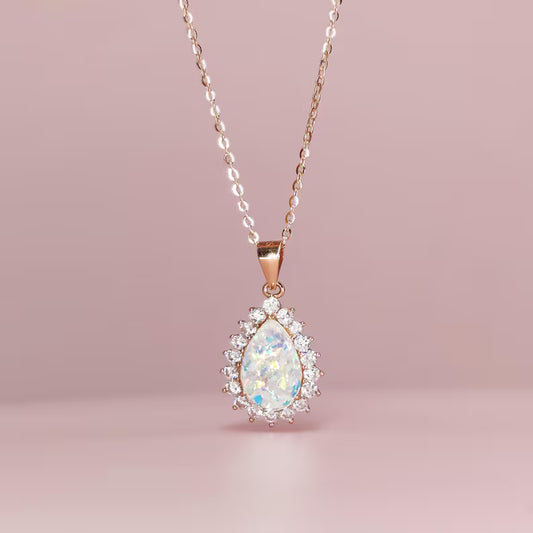 Starburst Teardrop Cremation Necklace