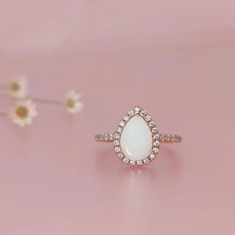 Teardrop Breastmilk Ring