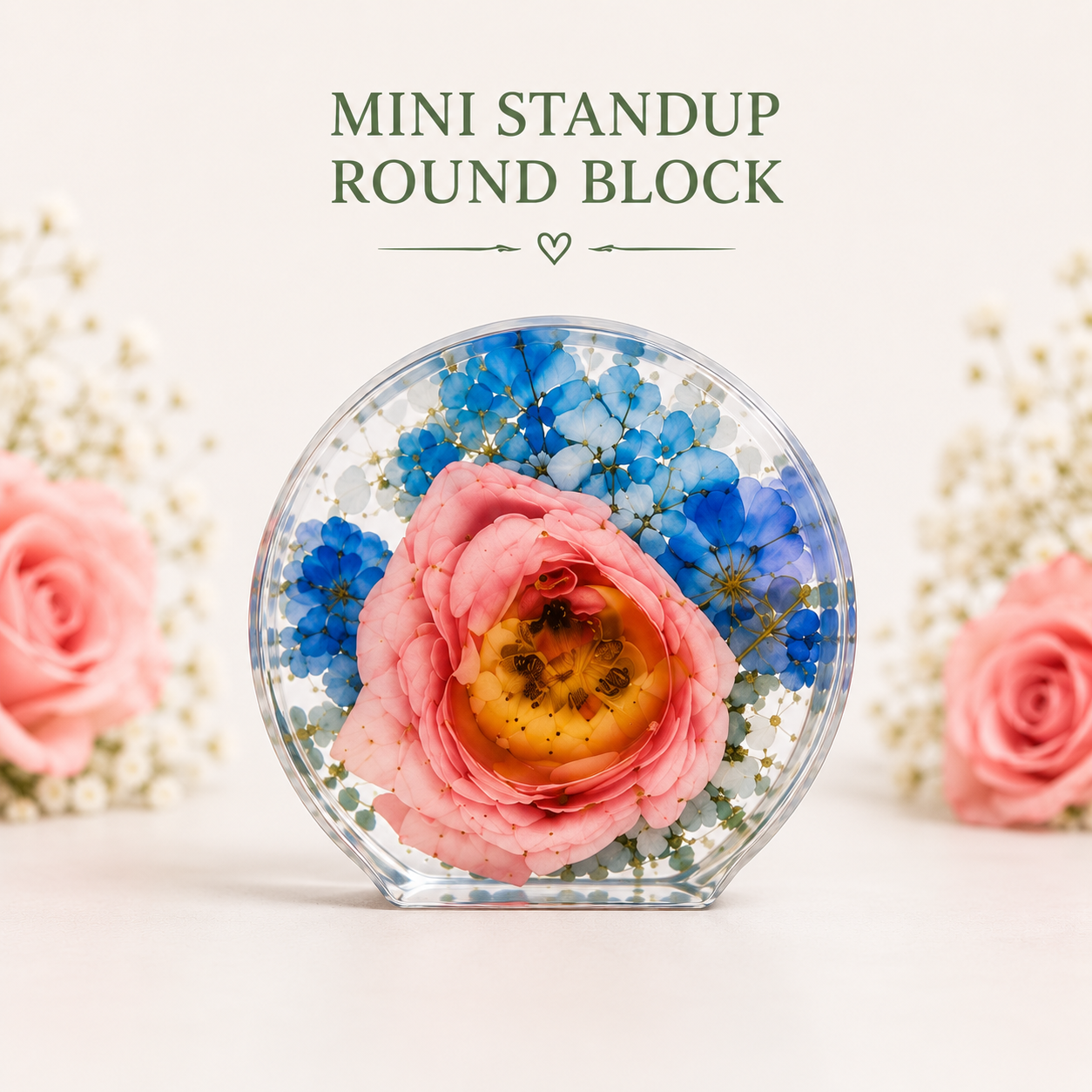 Mini Stand Up Round Block